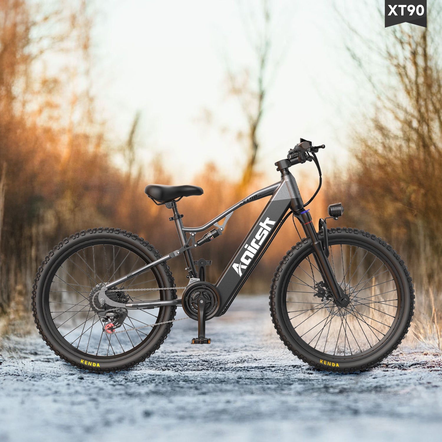 Aairsk XT90 26" Elcykel med Fuld Affjedring Peek 1500W Motor 28MPH Elcykel til Voksne