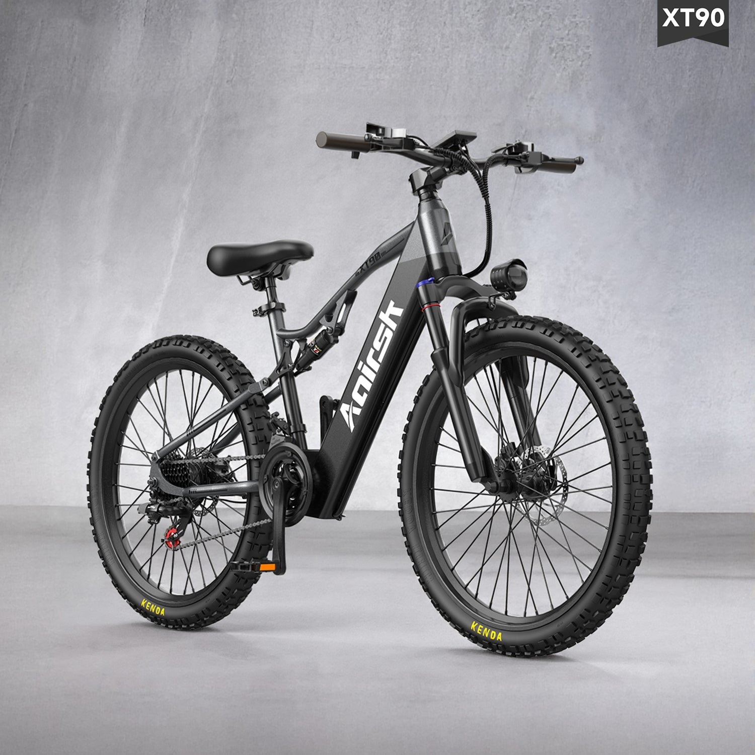 Aairsk XT90 26" Elcykel med Fuld Affjedring Peek 1500W Motor 28MPH Elcykel til Voksne