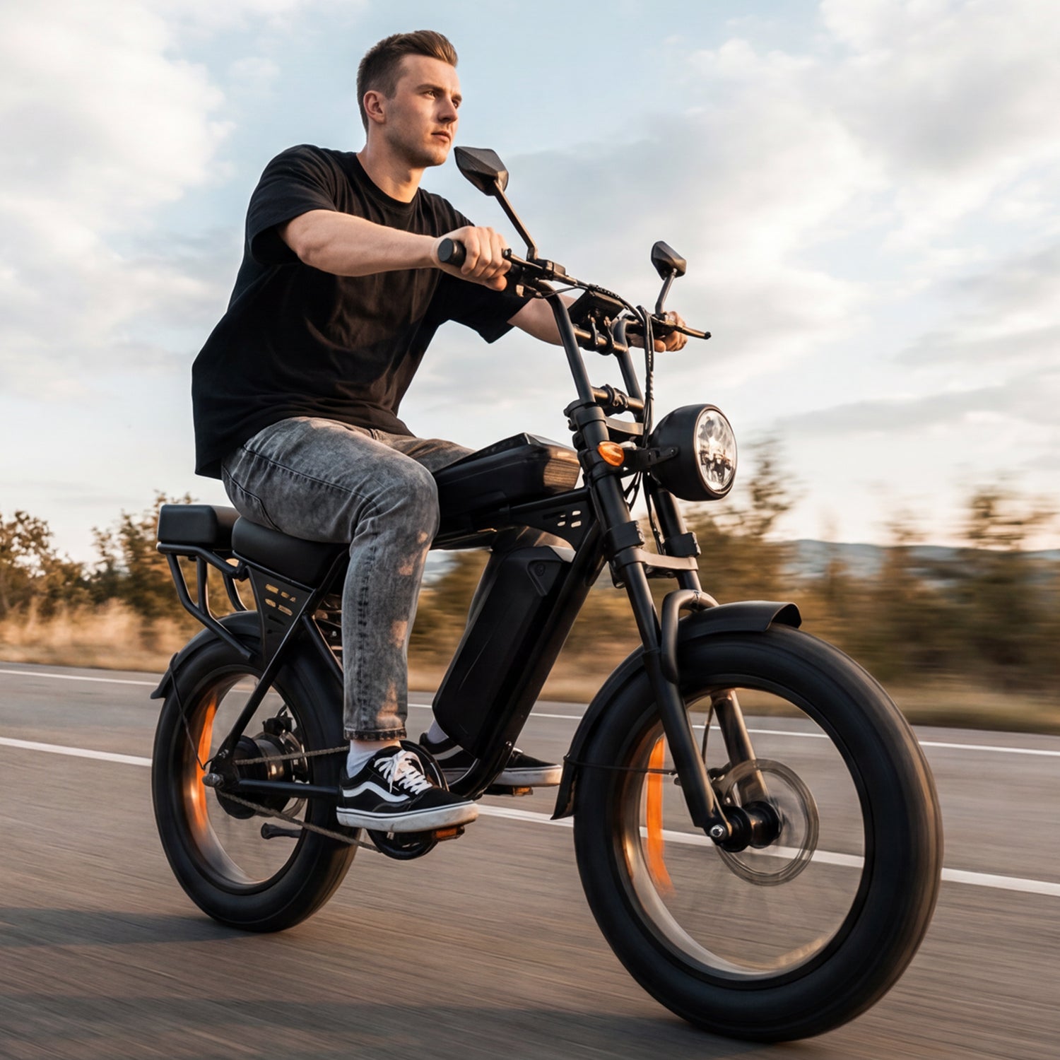 Aairsk X5 20" Electric City EBike for Adults, Fat Tire Ebike, 250W High Speed Brushless  Motor, Removable 48V 15Ah Battery, Shimano 7-Speed, LCD Display with Card Access, Complimentary accessories