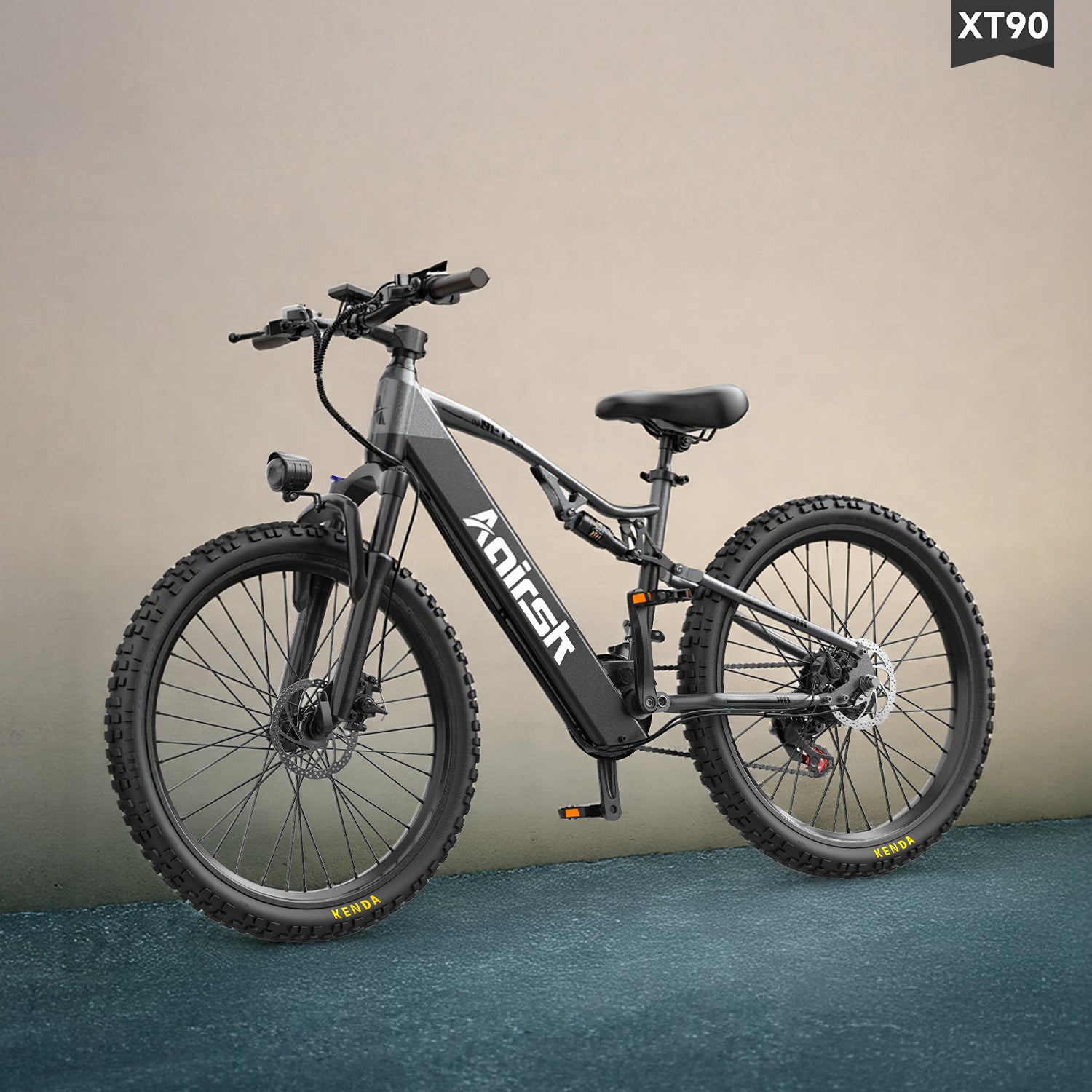 Aairsk XT90 26" Elcykel med Fuld Affjedring Peek 1500W Motor 28MPH Elcykel til Voksne