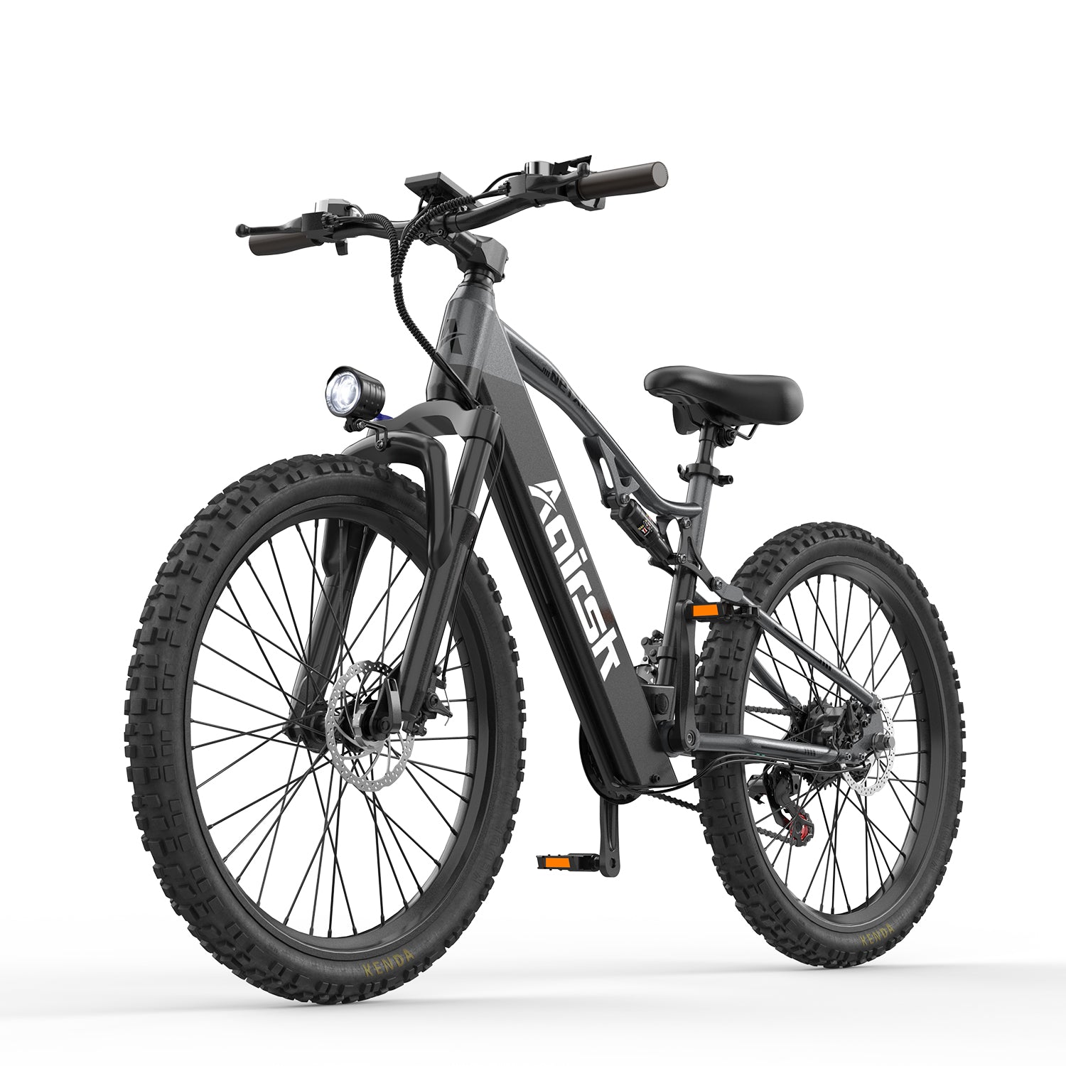 Aairsk XT90 26"Electric Bike with Full Suspension Peek 1500W Motor 28MPH Ebike for Adults