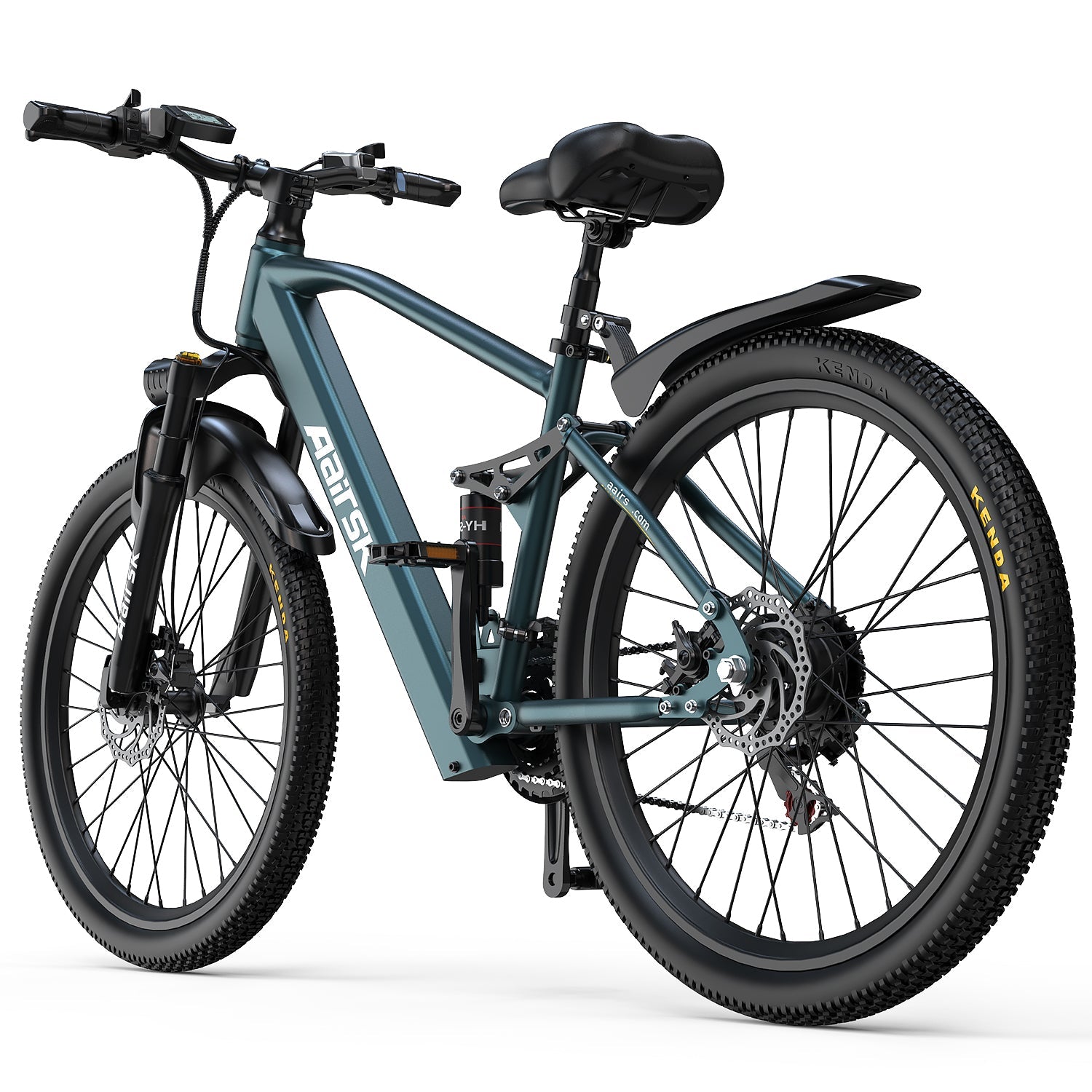 Aairsk GT900 24"/26" Electric Bike 748W(Peak) Motor, 36V 13AH Battery, Dual Suspension, Ideal for City and Trail Rides