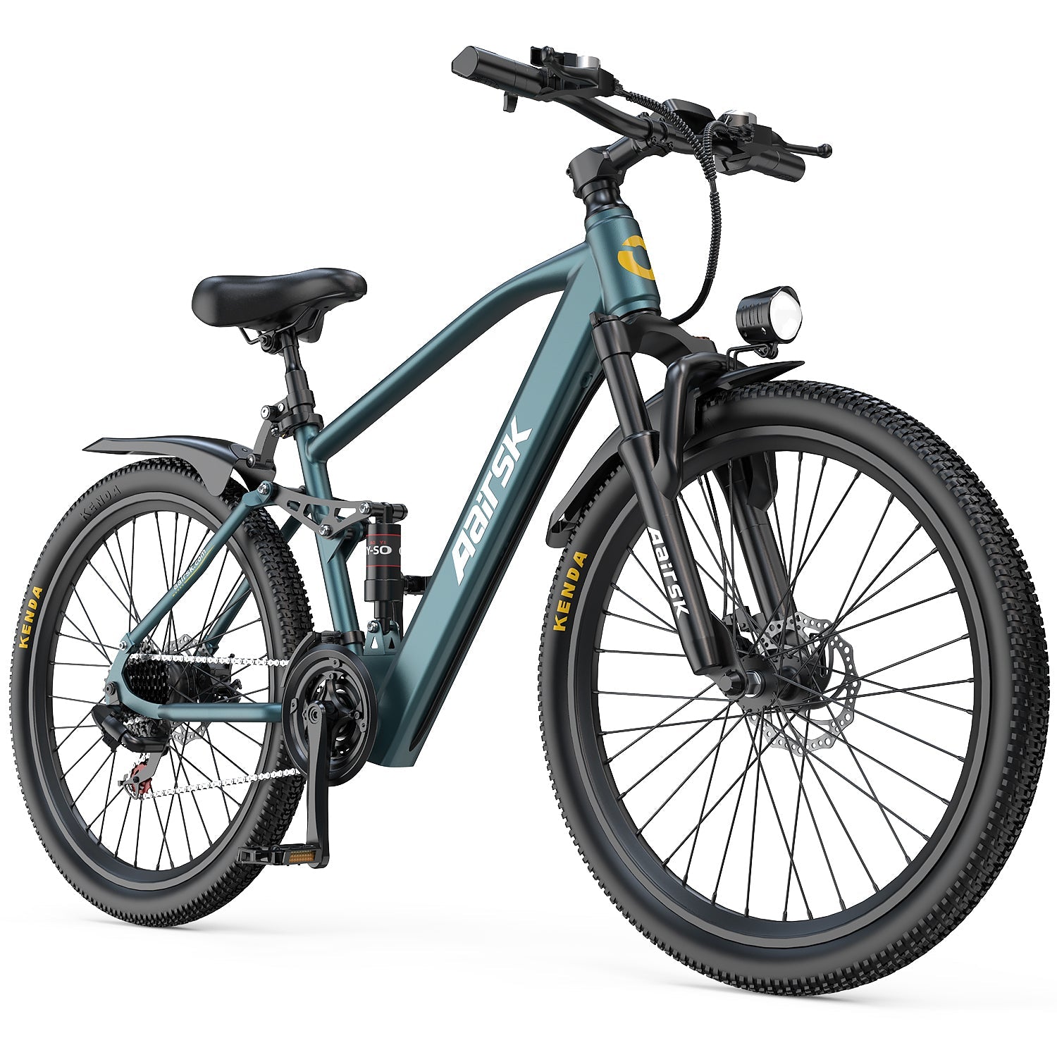 Aairsk GT900 24"/26" Electric Bike 748W(Peak) Motor, 36V 13AH Battery, Dual Suspension, Ideal for City and Trail Rides
