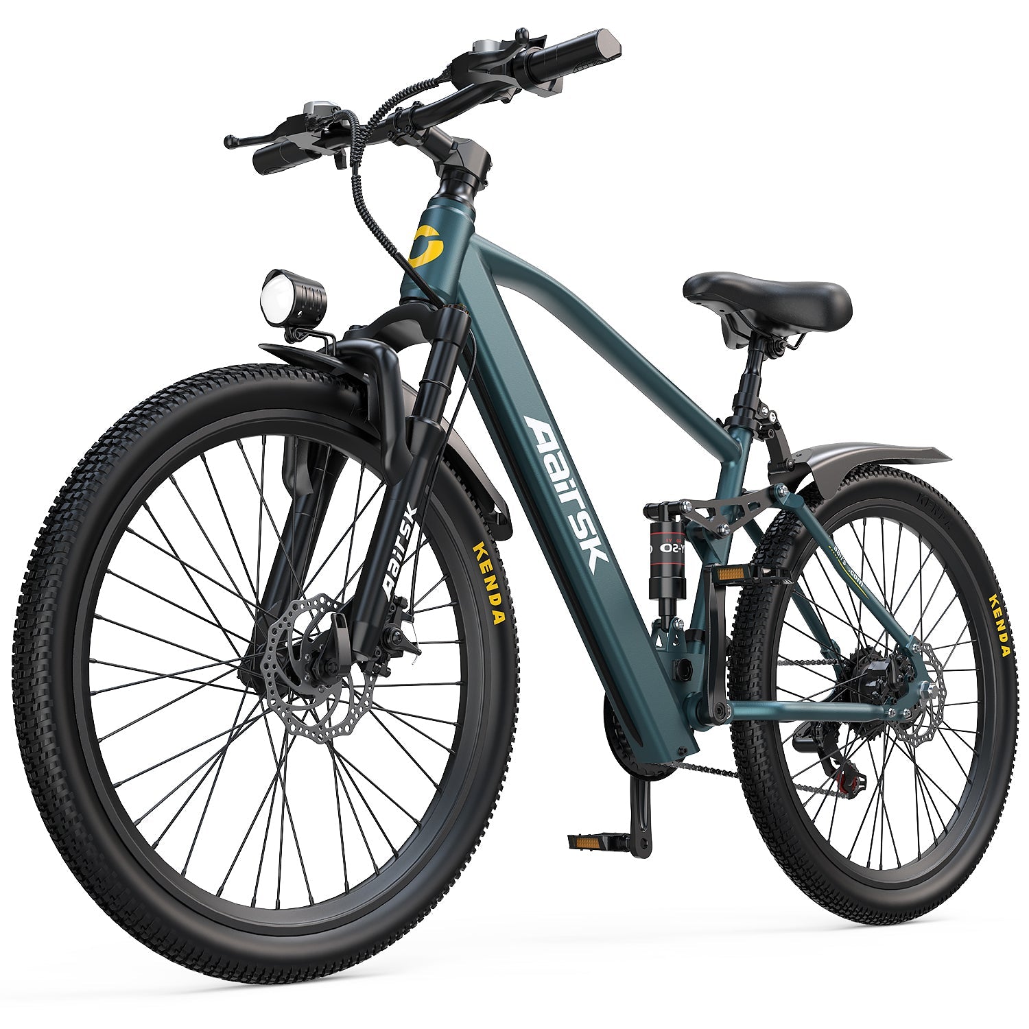 Aairsk GT900 24"/26" Electric Bike 748W(Peak) Motor, 36V 13AH Battery, Dual Suspension, Ideal for City and Trail Rides
