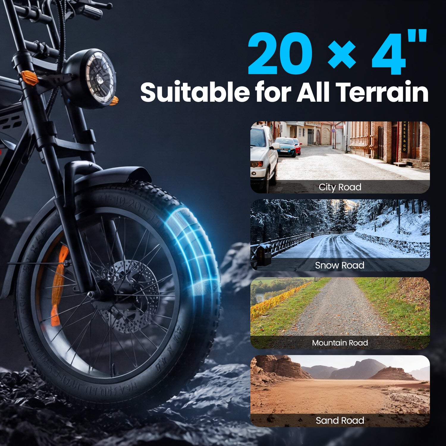 Aairsk X5 20" Electric City EBike for Adults, Fat Tire Ebike, 250W High Speed Brushless  Motor, Removable 48V 15Ah Battery, Shimano 7-Speed, LCD Display with Card Access, Complimentary accessories
