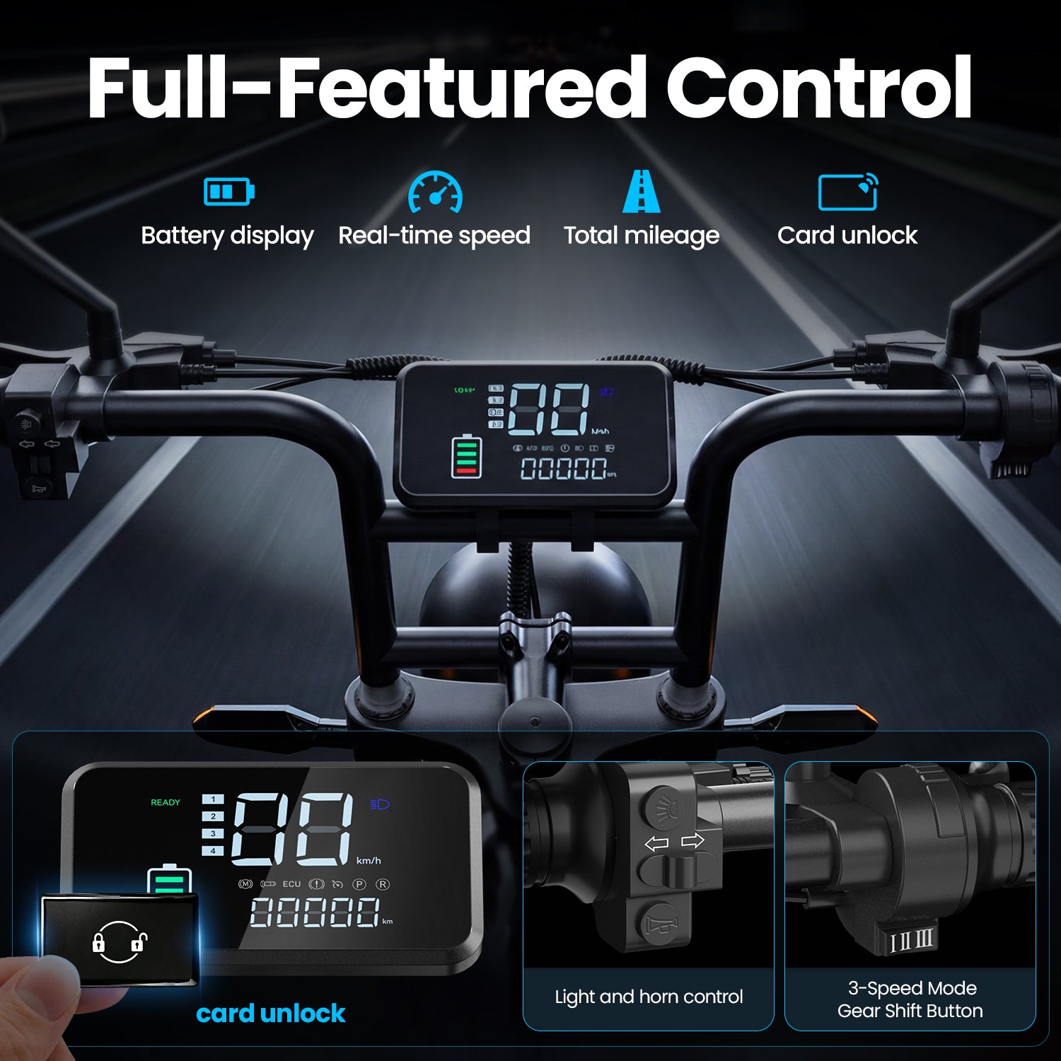 Aairsk X5 20" Electric City EBike for Adults, Fat Tire Ebike, 250W High Speed Brushless  Motor, Removable 48V 15Ah Battery, Shimano 7-Speed, LCD Display with Card Access, Complimentary accessories