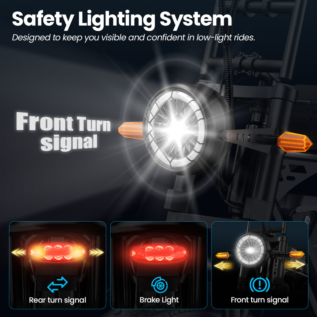 Aairsk X5 20" Electric City EBike for Adults, Fat Tire Ebike, 250W High Speed Brushless  Motor, Removable 48V 15Ah Battery, Shimano 7-Speed, LCD Display with Card Access, Complimentary accessories