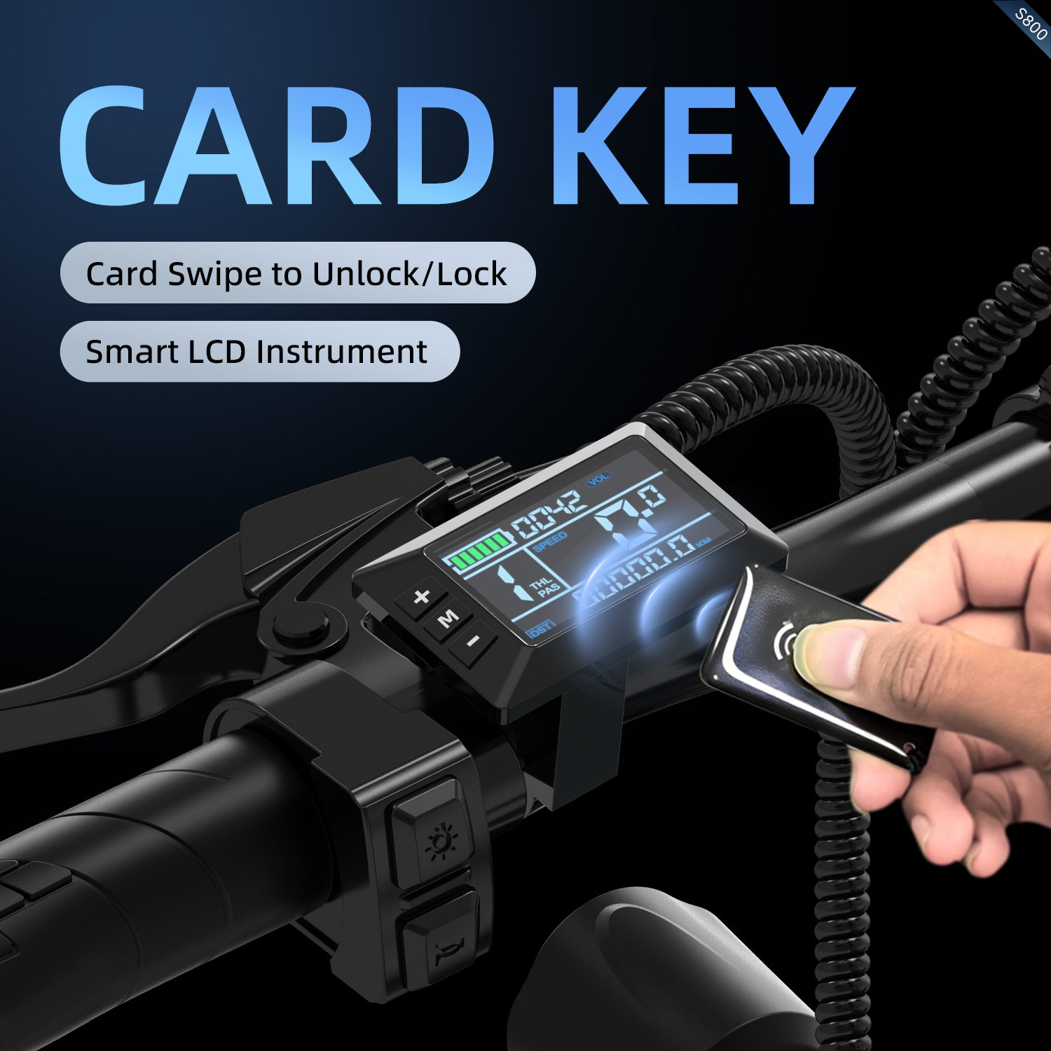 Aairsk S800 26" elcykel 750W (peak) motor, aftageligt 36V 13AH batteri, dobbelt affjedring, ideel til by- og ture på stier